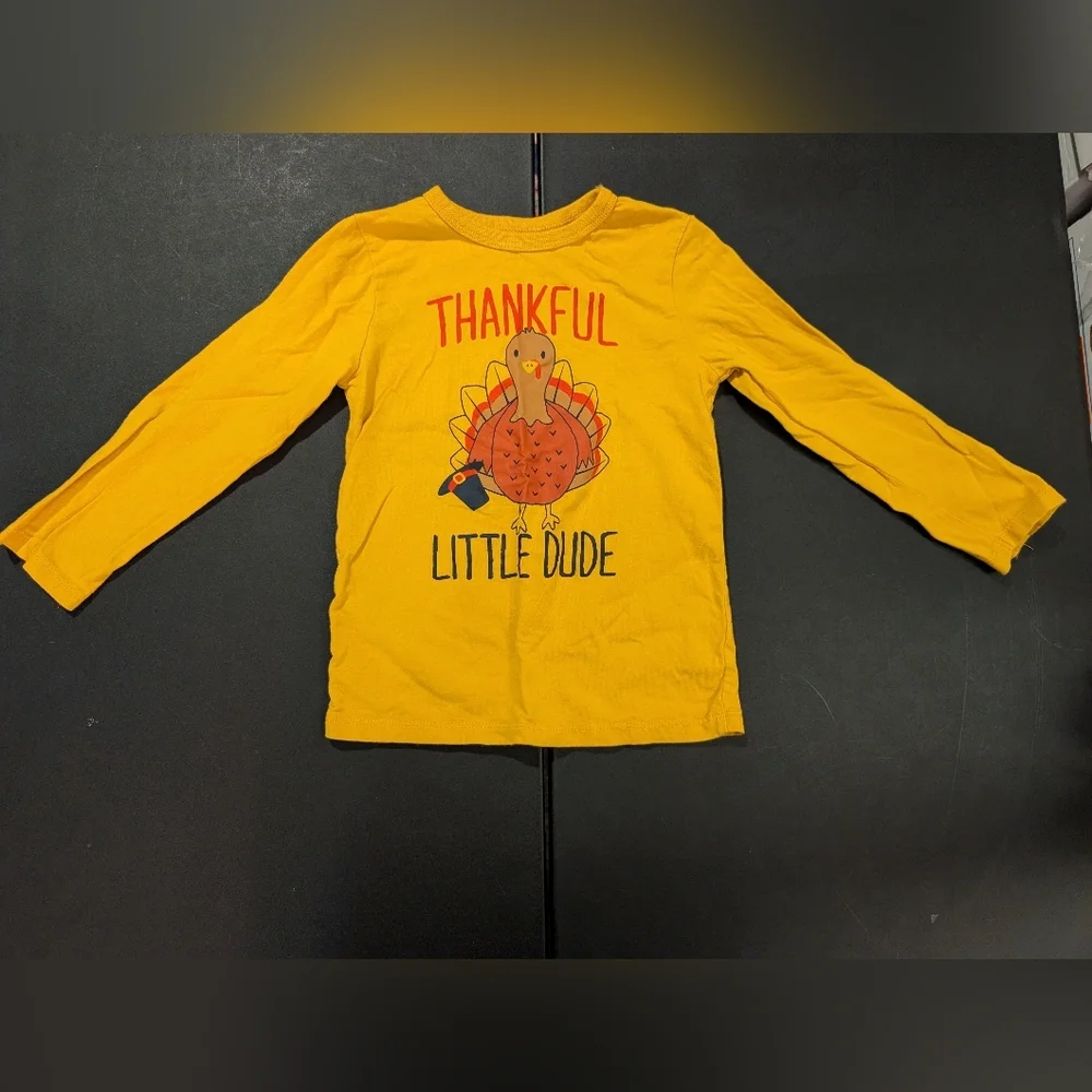 Lot of 5 (FIVE) The Children's Place Thanksgiving Shirts in Size 4T/XS/4